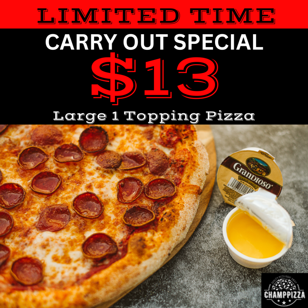 $13 Large Pizza Carryout Special